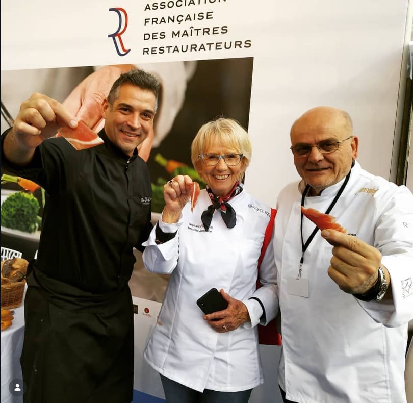 Rémi Chambouvet aux côtés des professionnels de l'Association Française des Maîtres Restaurateurs